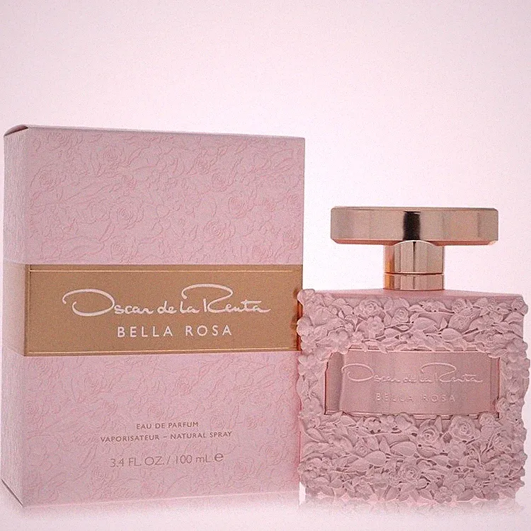 Bella Rosa by Oscar De La Renta Eau De Parfum Spray 3.4 oz For Women New In Box