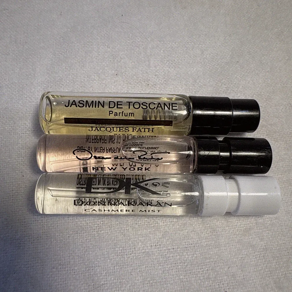 Lot 3 High End Designer Perfume Spray Travel Samples Oscar De La Renta DK Jacque