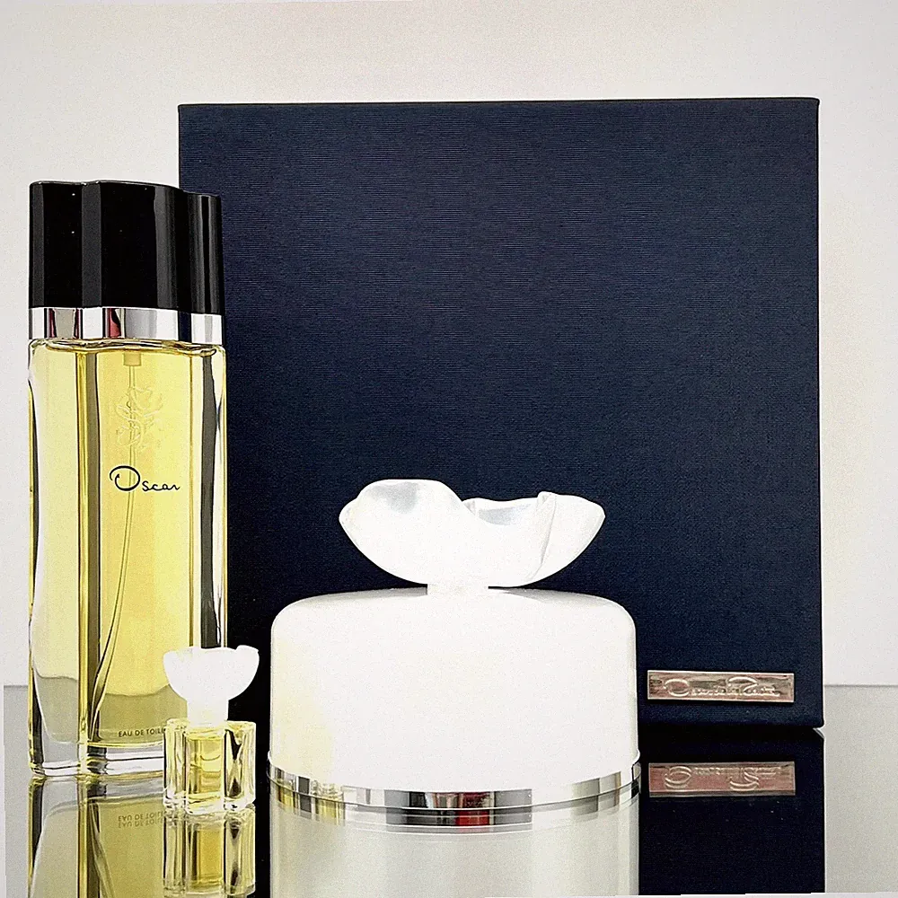 Oscar by Oscar de La Renta 3pc Women Set 100ml EDT Spr +3oz Dusting Powder +Mini