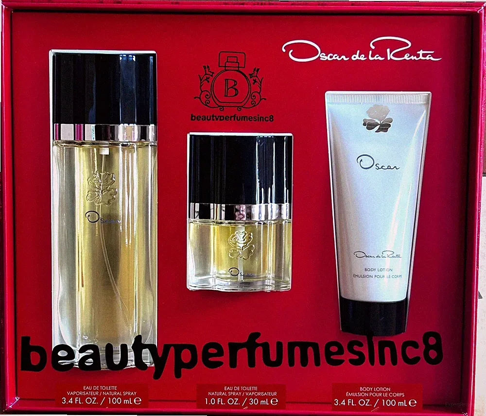 OSCAR DE LA RENTA FOR WOMEN 3PC PERFUME GIFT SET BRAND NEW IN BOX
