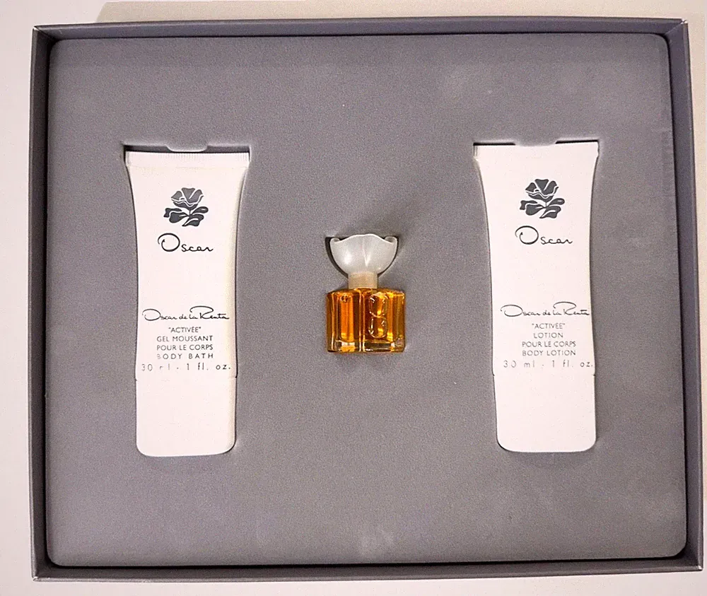 Timeless Elegance: Vtg Oscar de la Renta "Oscar" 3-Piece Fragrance Gift Set NIB
